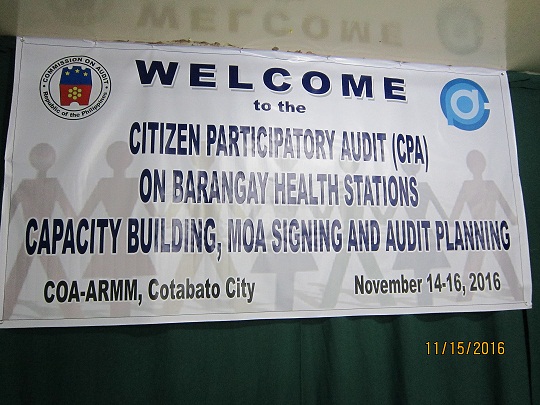 CPA BHS ARMM Cotabato City 2016