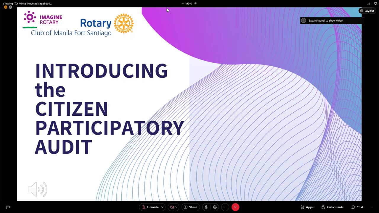 Virtual Citizen Participatory Audit (CPA) Exploratory Meeting – Rotary Club International District 3810